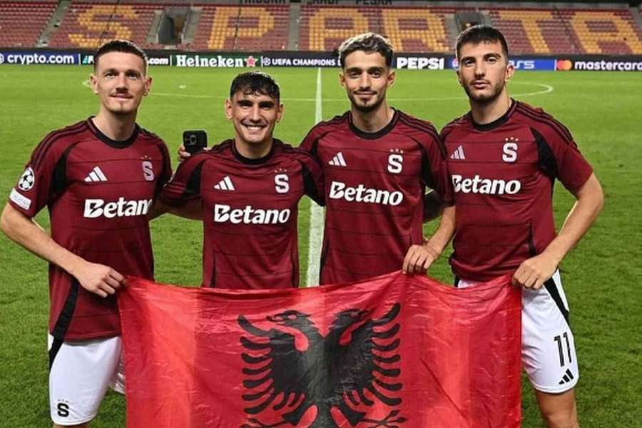 Kosovští a albánští legionáři hrající za pražskou Spartu