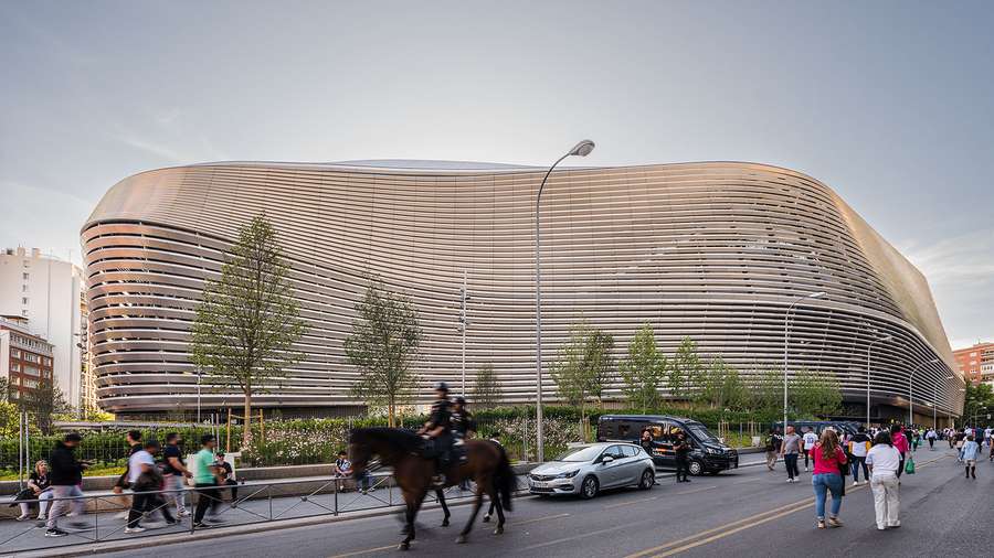 Stadion Santiago Bernabeu v Madridu