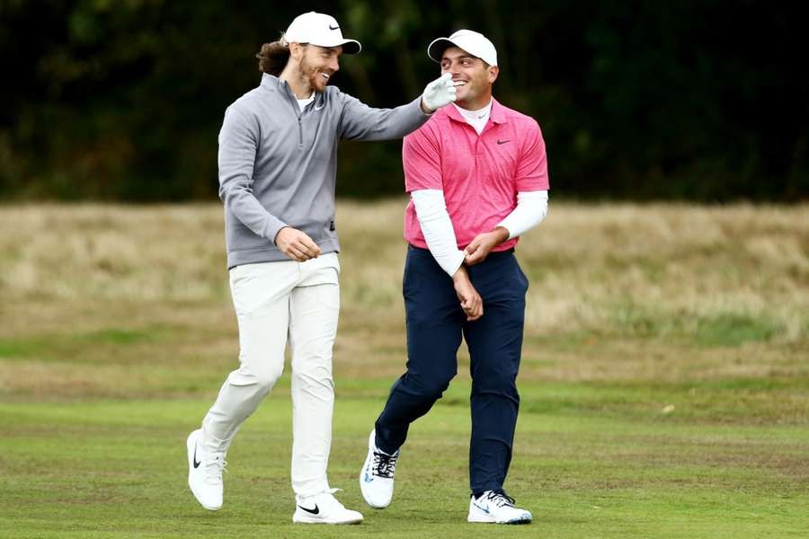 Fleetwood (L) and Molinari will captain the two teams at the Hero Cup in Abu Dhabi