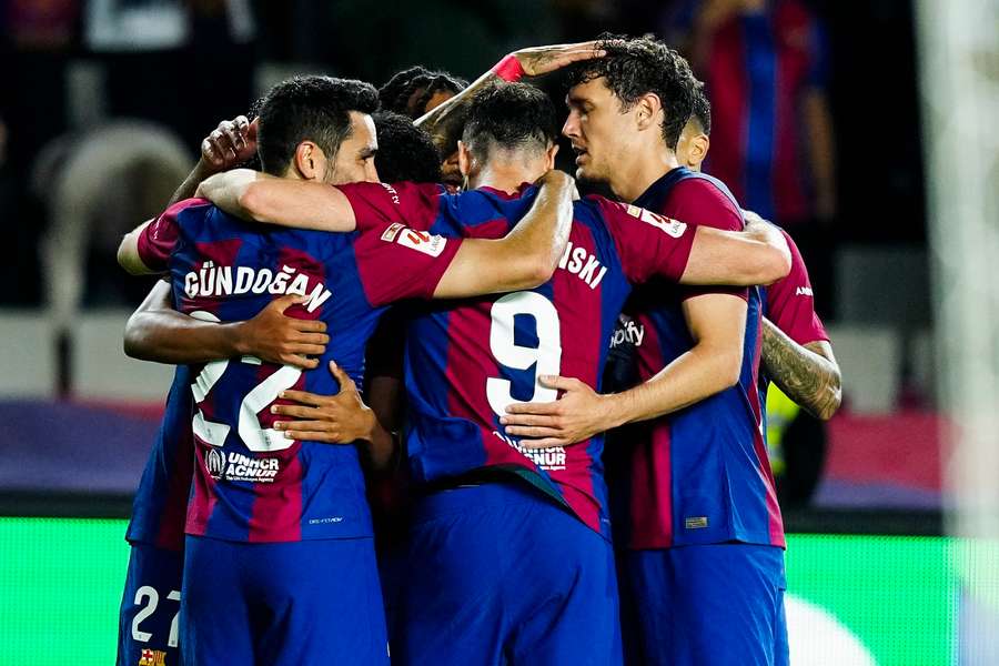 FC Barcelona im Freudentaumel.