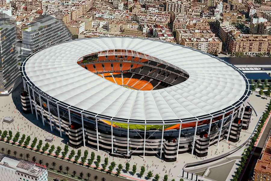 Vizualizácia štadióna Nou Mestalla.