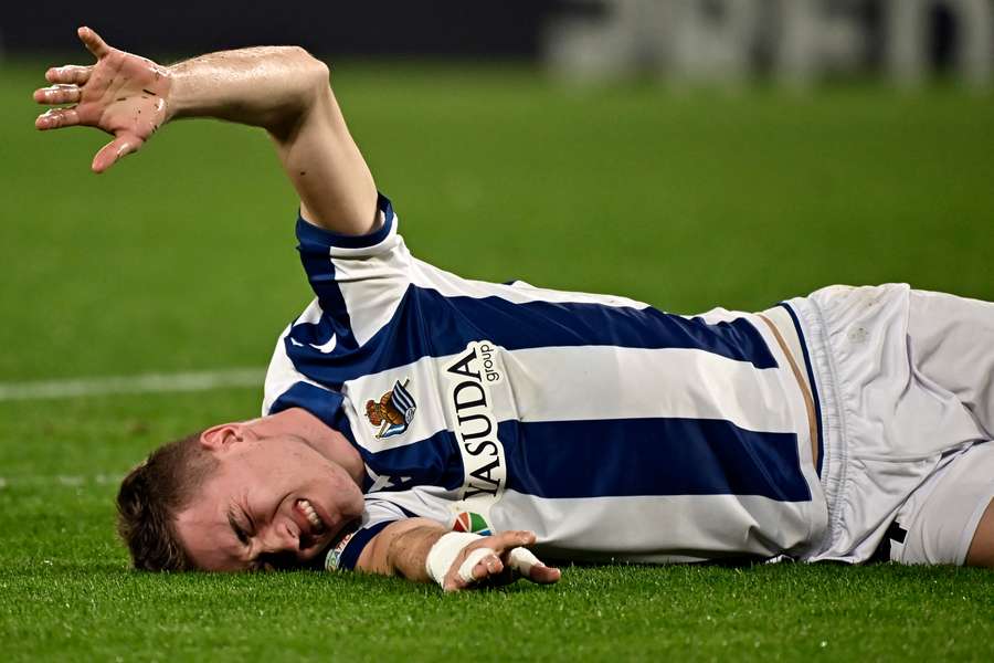 Luka Sučić, dolorido tras lesionarse