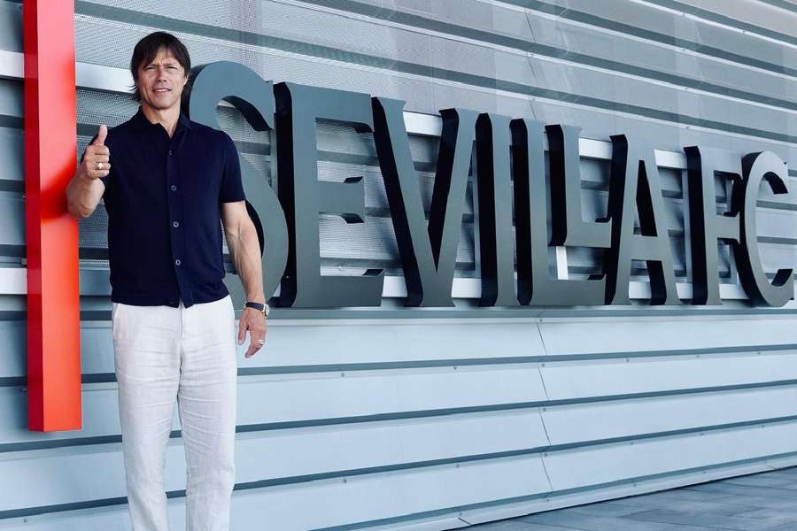 Matías Almeyda, en las instalaciones del Sevilla FC