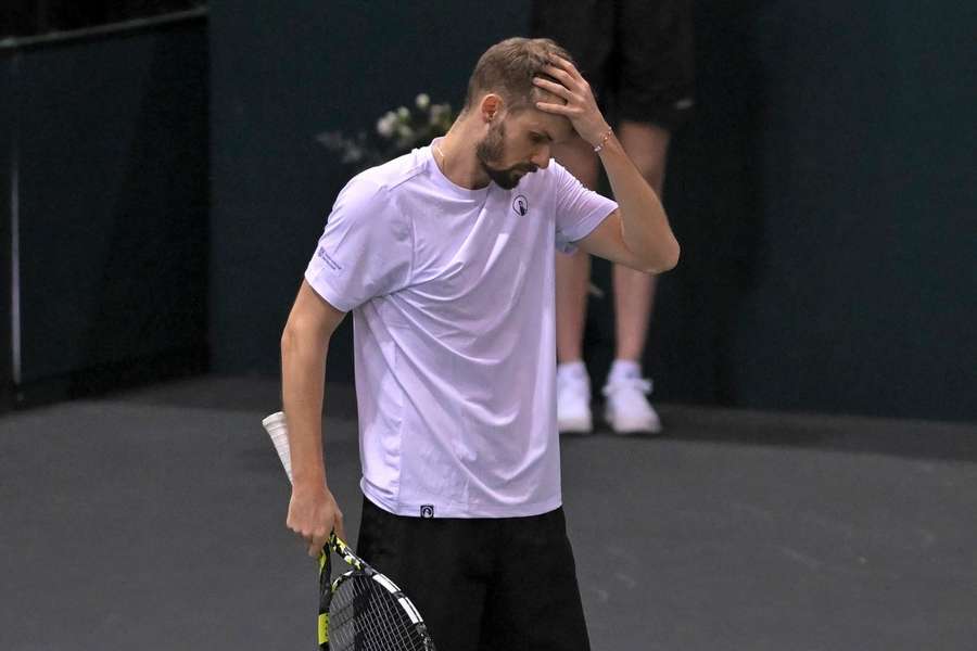 Ein enttäuschter Oscar Otte nach dem Aus in Delray Beach gegen Yoshihito Nishioka.