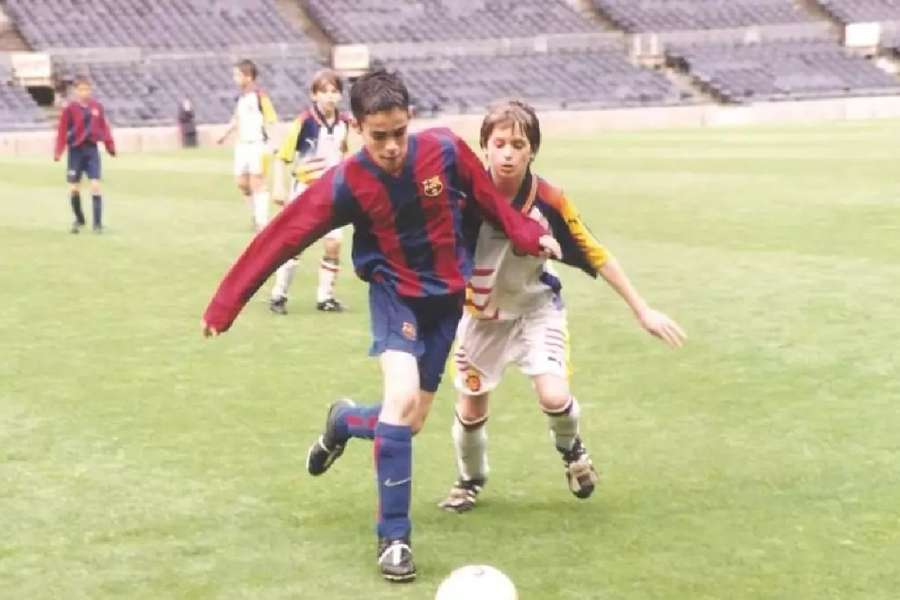 Adrià de Mesa quando jogava no Barcelona