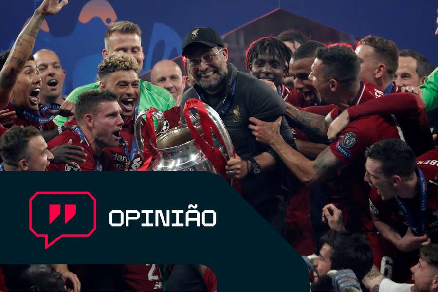 O primeiro troféu de Jurgen Klopp com o Liverpool foi a Liga dos Campeões em 2018/19