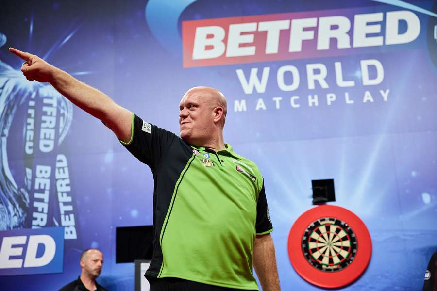 Michael van Gerwen steht zum siebten Mal im Halbfinale des World Matchplays.