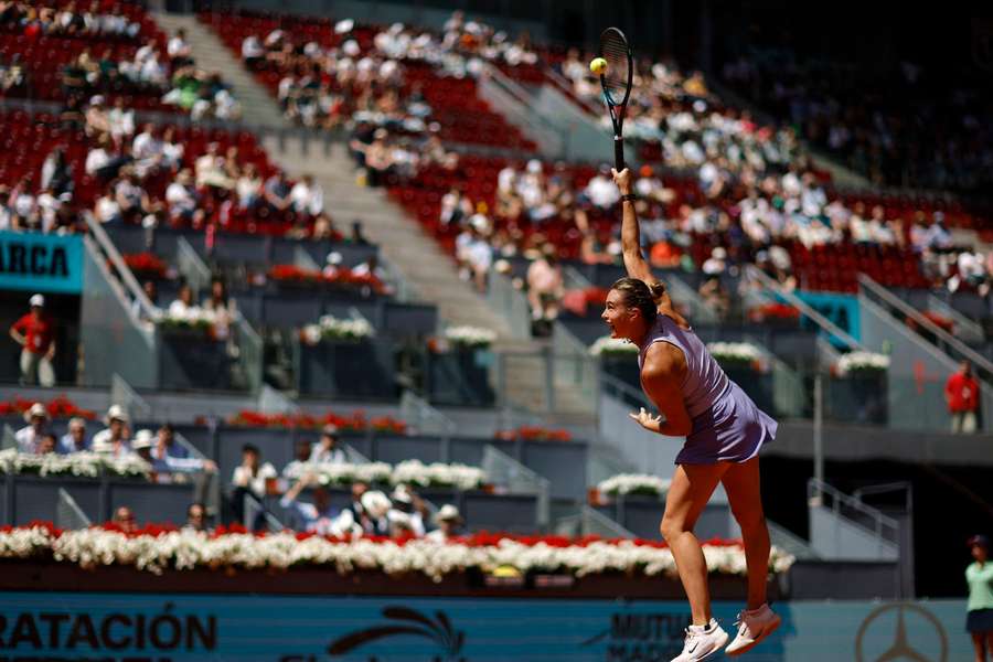 Aryna Sabalenka ce vendredi à Madrid.