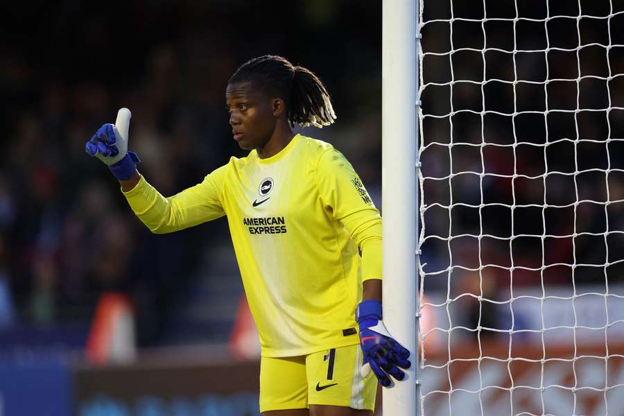 Chiamaka Nnadozie in action for her club side Brighton & Hove Albion Chiamaka Nnadozie in action for her club side Brighton & Hove Albion