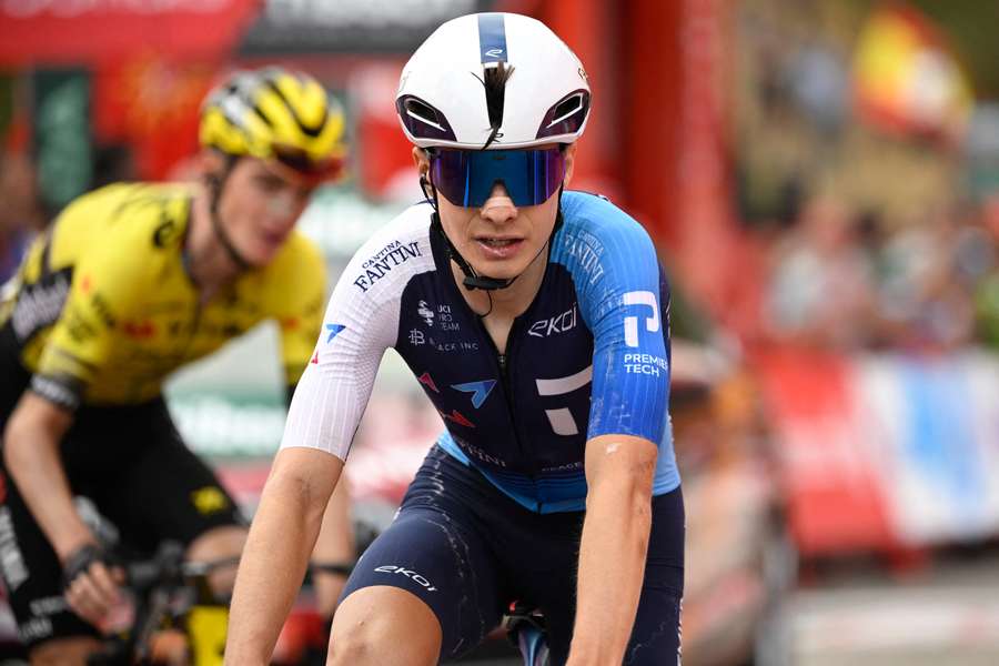 Matthew Riccitello lors de la 14ᵉ étape de la Vuelta.