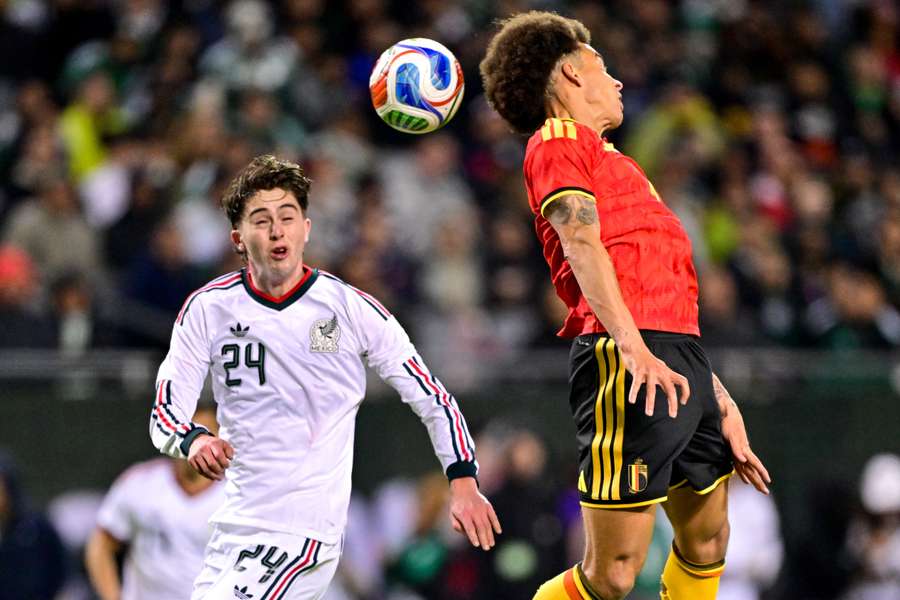 Belgium and Mexico during their friendly in Chicago.