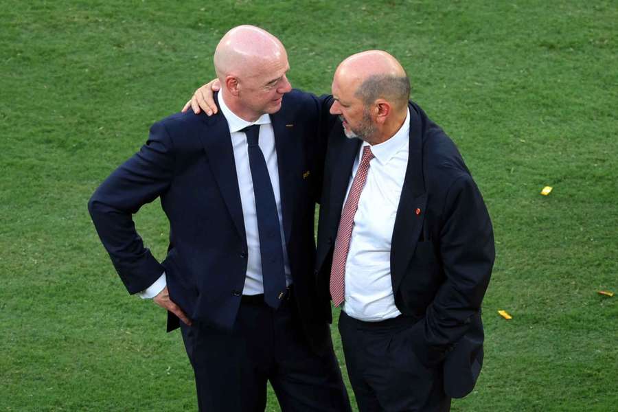 Infantino (l.) während dem WM-Finale