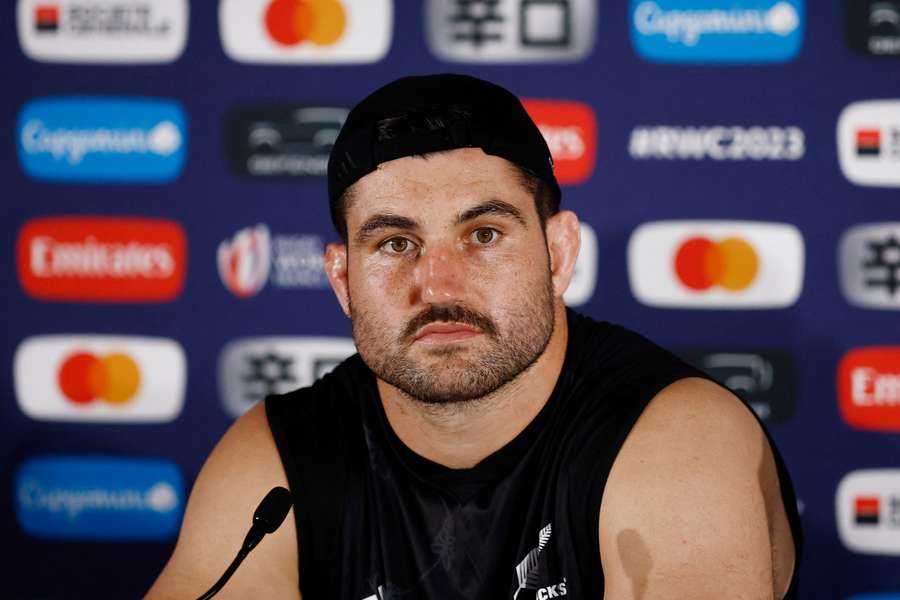 Luke Jacobson during a New Zealand press conference