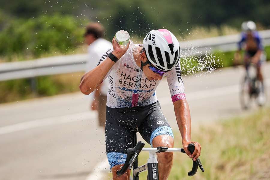 Samuele Privitera in action at the Baby Giro in 2024 Samuele Privitera in action at the Baby Giro in 2024