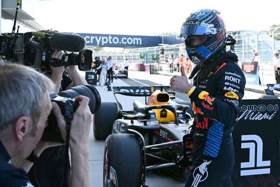 Max Verstappen vai começar o Grande Prémio de Miami a partir da pole position no domingo