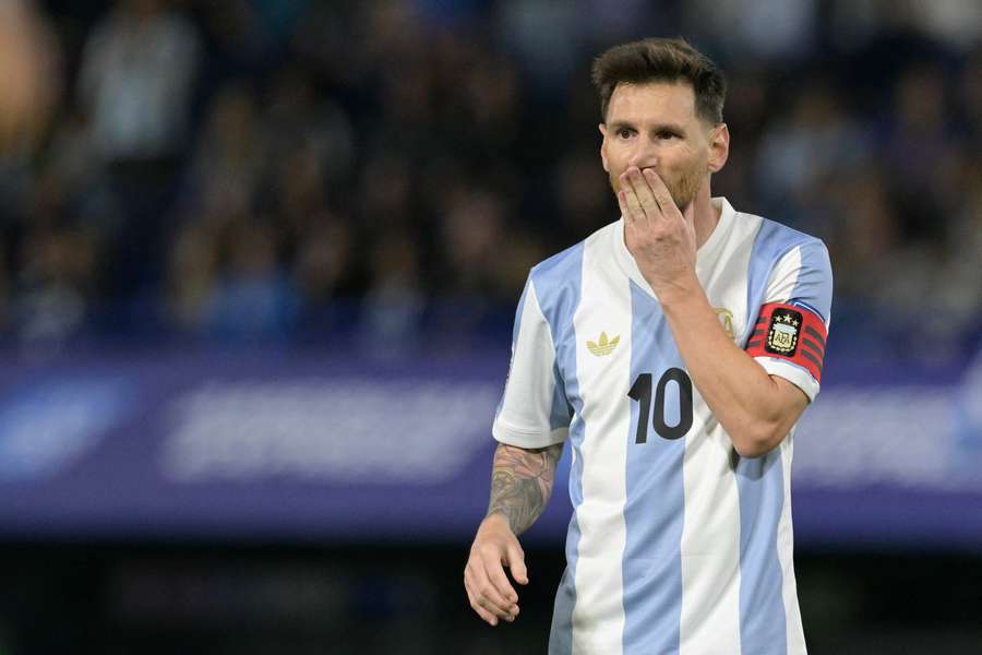 Messi, con la selección argentina