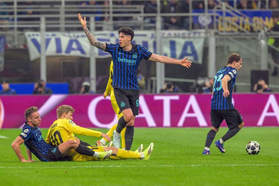 Inter's Alessandro Bastoni during the match against Bodo/Glimt Inter's Alessandro Bastoni during the match against Bodo/Glimt