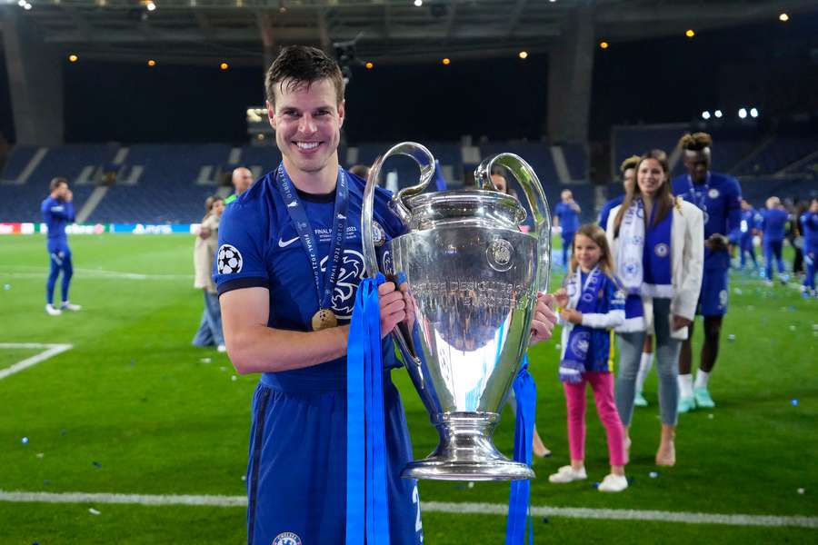 Cesar Azpilicueta won the Champions League with Chelsea in 2021