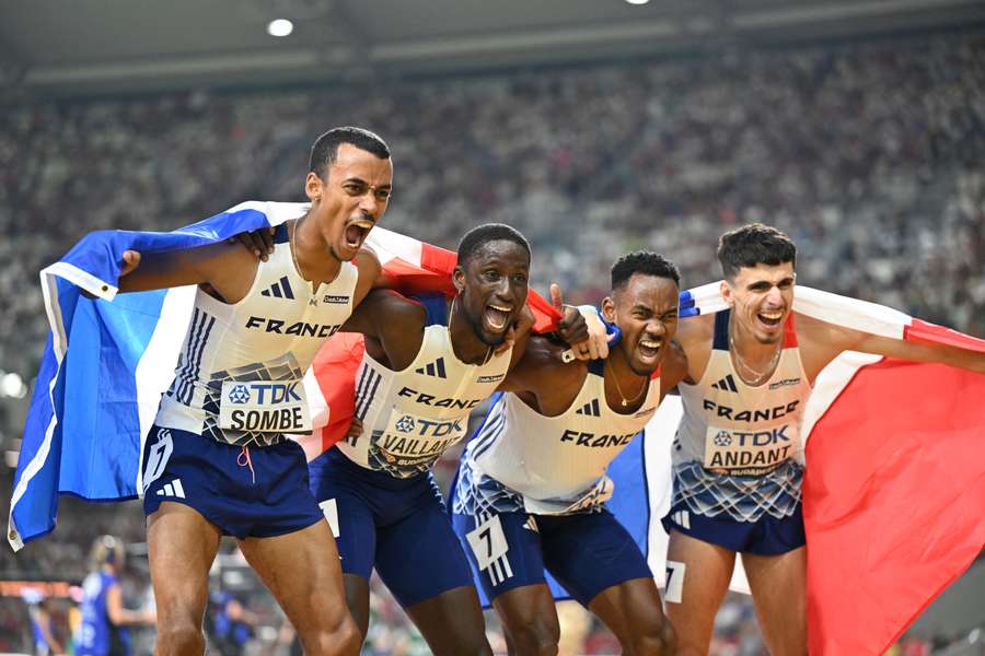 Enfin la médaille pour la France.