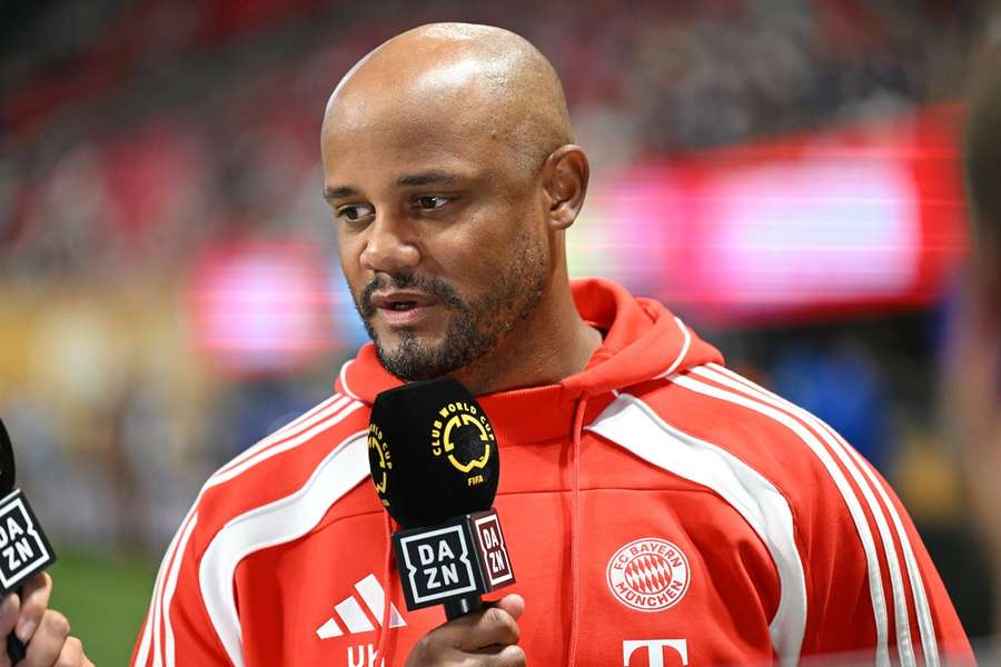 Vincent Kompany am DAZN-Mikro.
