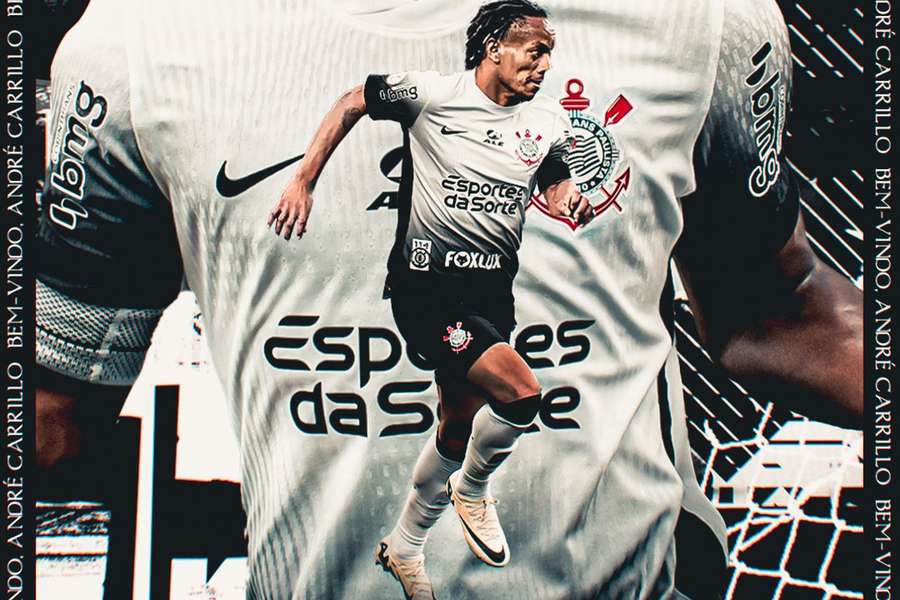 André Carrillo oficializado pelo Corinthians