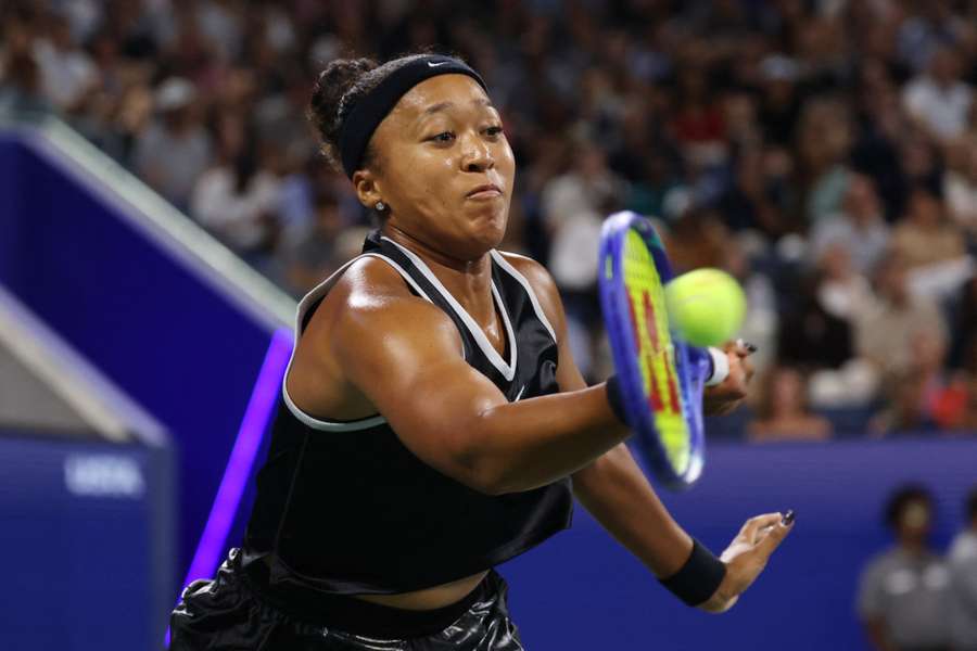 Naomi Osaka in action during her third-round match against Belgium's Elise Mertens Naomi Osaka in action during her third-round match against Belgium's Elise Mertens