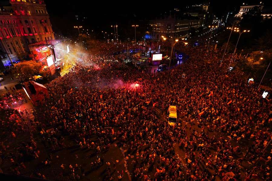 As celebrações após a conquista do Euro-2024