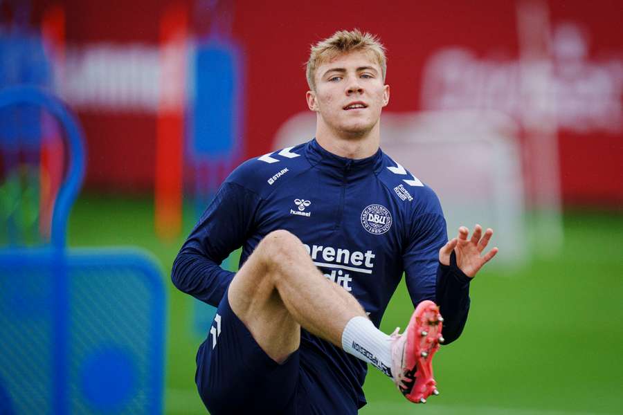 Højlund já está concentrado com a seleção da Dinamarca