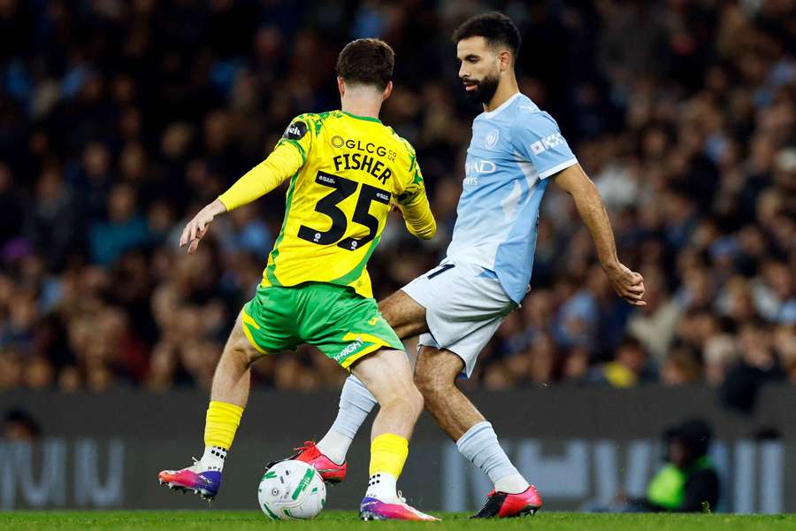 Ait-Nouri ao serviço do Manchester City Ait-Nouri ao serviço do Manchester City
