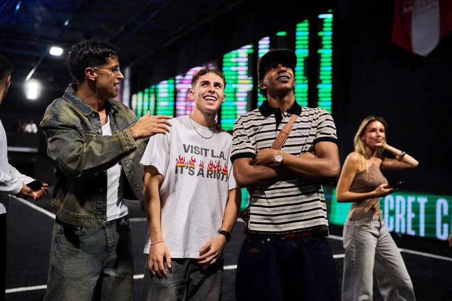 Lamine Yamal, Fermín y Cancelo estuvieron en el Cupra Arena