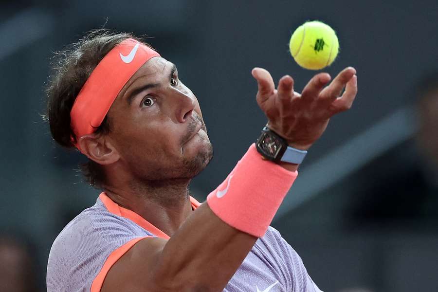 Rafael Nadal ist ganz nah am Ausscheiden.