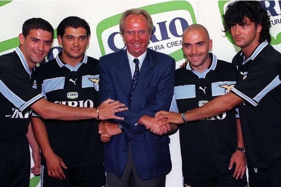 Sergio Conceicao  ze Svenem-Göranem Erikssonem w Lazio