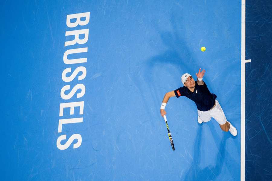 Le Belge Raphael Collignon en demi-finale lors de l'édition 2025.