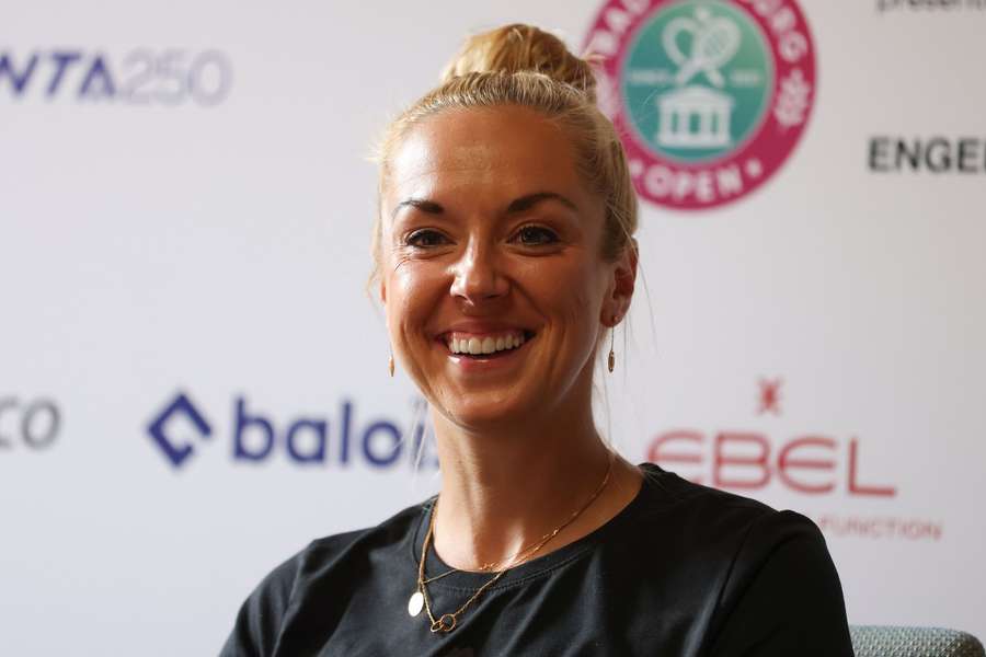 Sabine Lisicki immer am Lächeln.