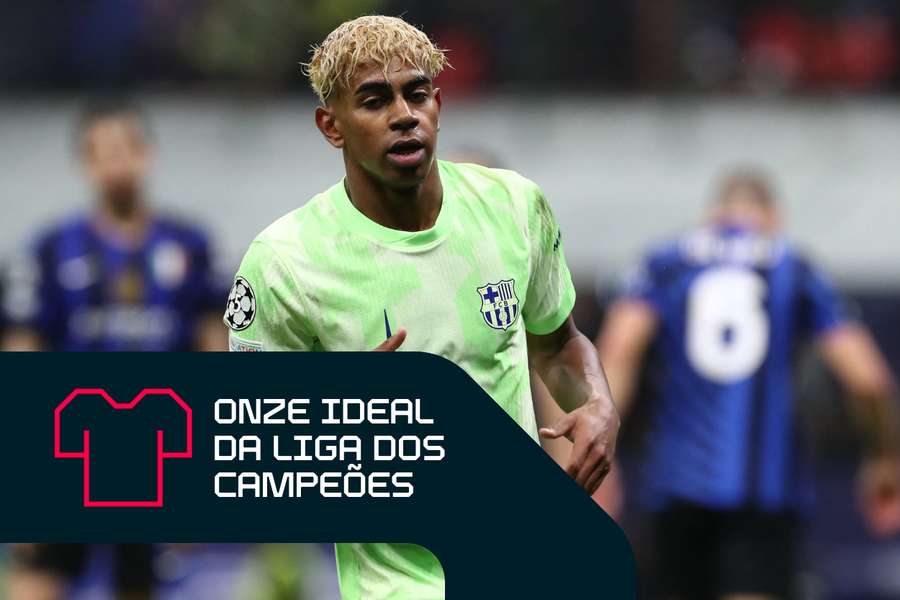 O jovem Lamine Yamal do Barcelona