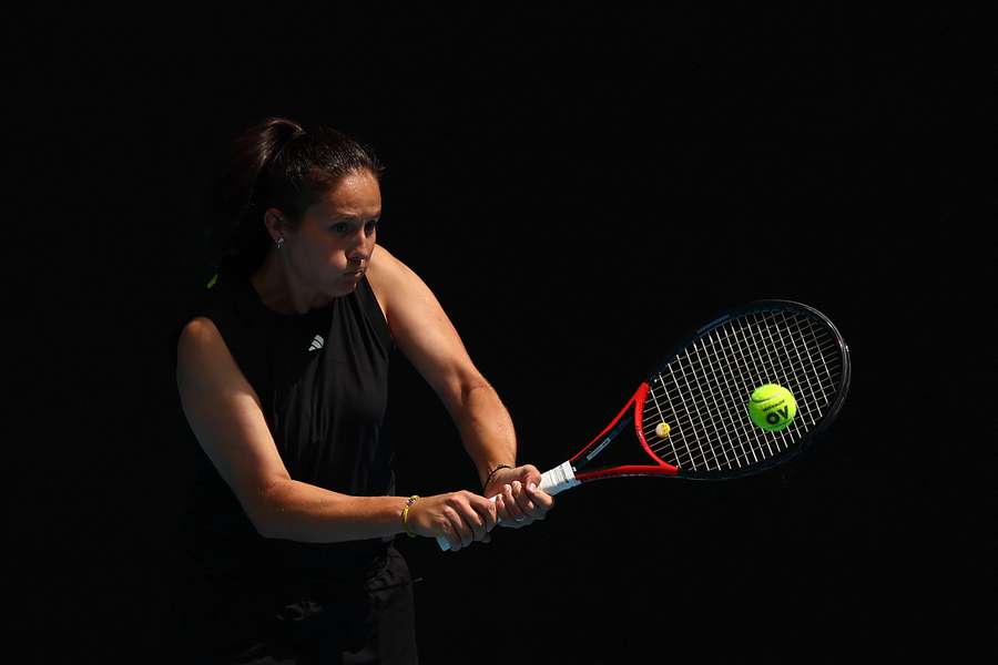 Daria Kasatkina prepares for the Australian Open.