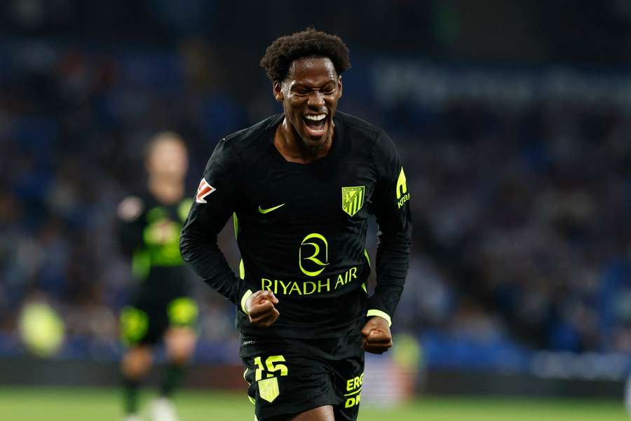 Jonathan David celebra su gol Jonathan David celebra su gol