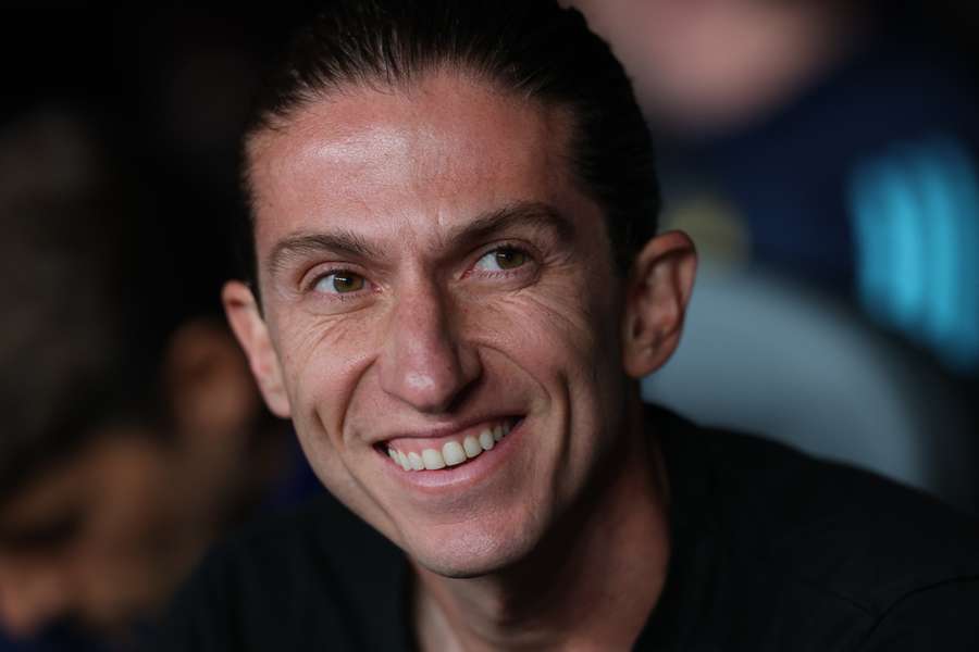 Filipe Luis looks on Filipe Luis looks on
