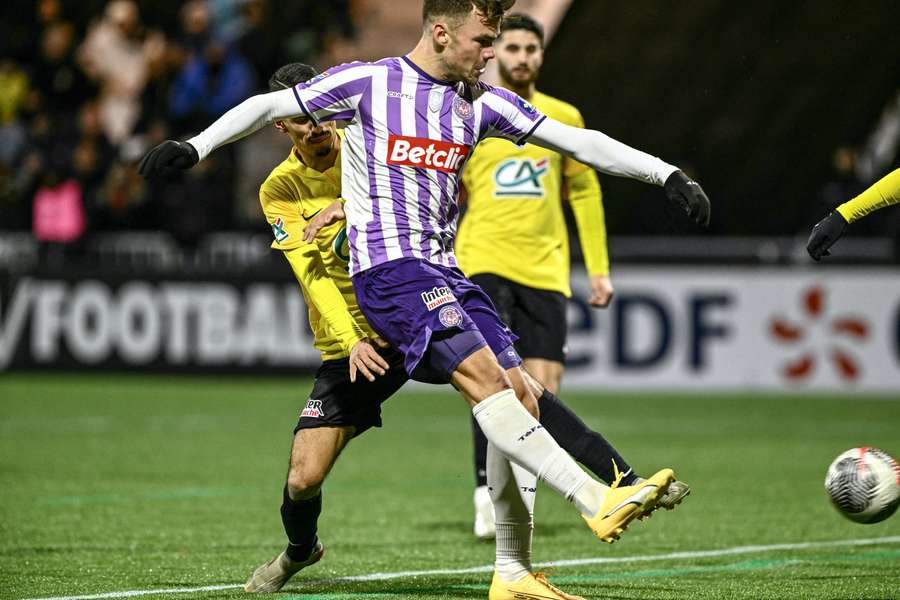 Thijs Dallinga maakte de derde treffer in de bekerontmoeting met Chanbery