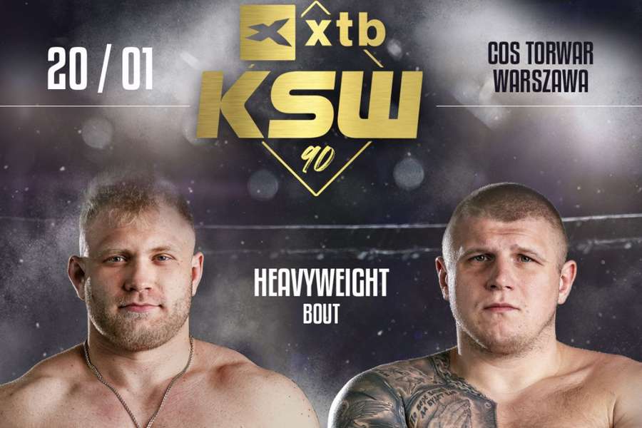 Starcie wagi ciężkiej dodane do karty walk gali XTB KSW 90 w Warszawie