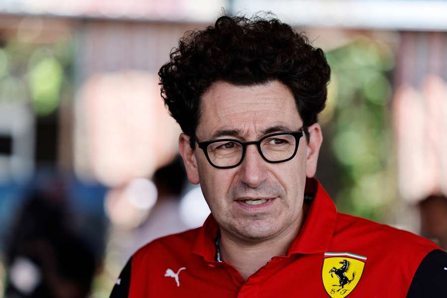 Ferrari team boss Mattia Binotto called the remark a simple joke but a bad joke