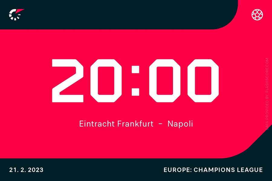 Eintracht Frankfurt v Napoli kicks off at 8pm