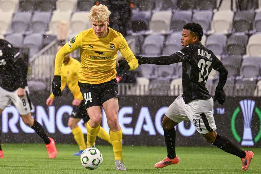 Otto Ruoppi in possession for KuPS in the stalemate Otto Ruoppi in possession for KuPS in the stalemate