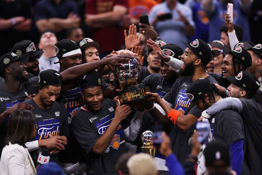 Knicks celebrate Eastern Conference Finals title 2026