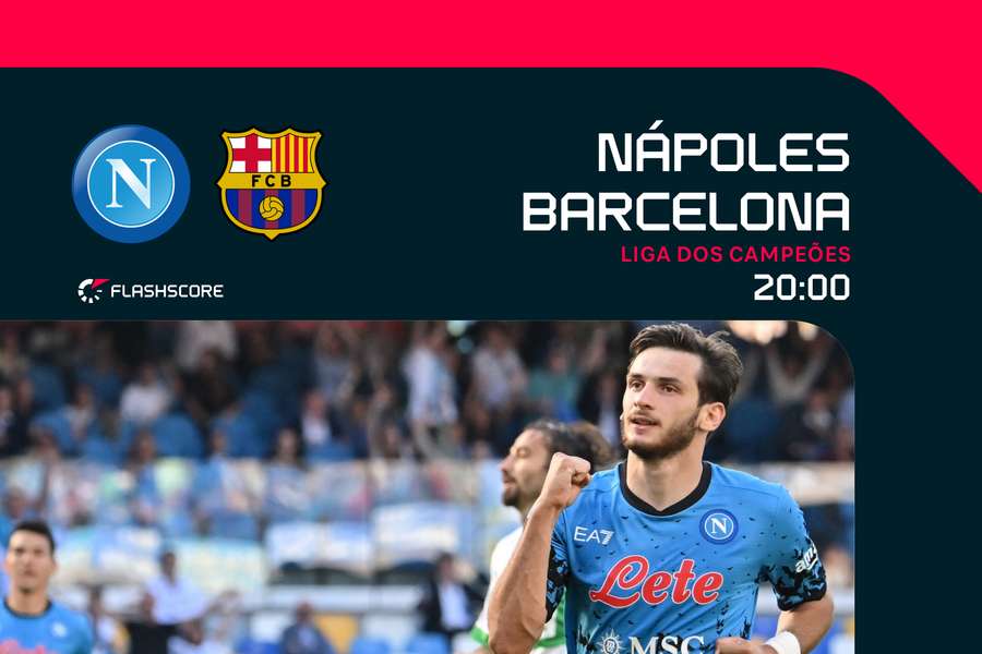 Nápoles recebe o Barcelona na primeira mão dos oitavos da Liga dos Campeões