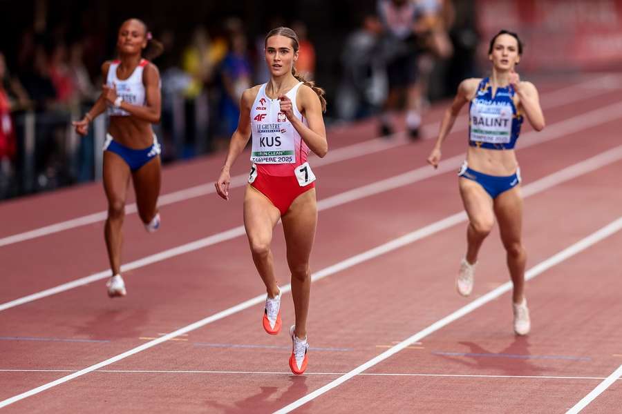 Brązowy medal Anastazji Kuś w biegu na 400 m podczas mistrzostw Europy do lat 20