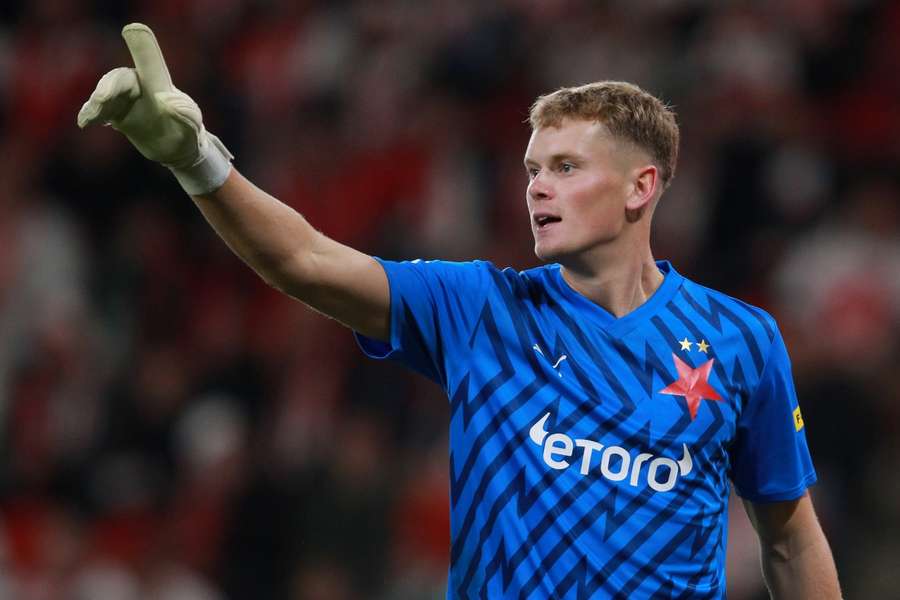 Nová brankářská jednička Slavie Antonín Kinský