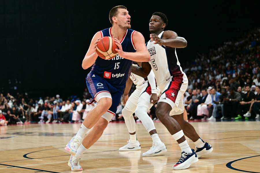 Jokic in action for Serbia