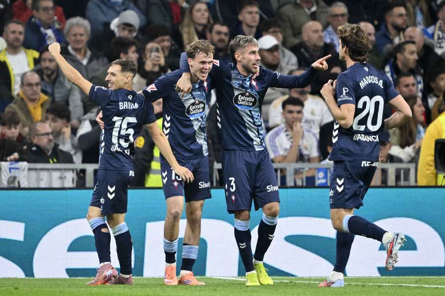 El Celta ganó en el Bernabéu