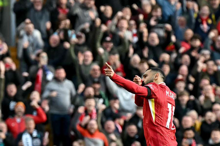 Salah fez o primeiro gol do clássico contra o Chelsea